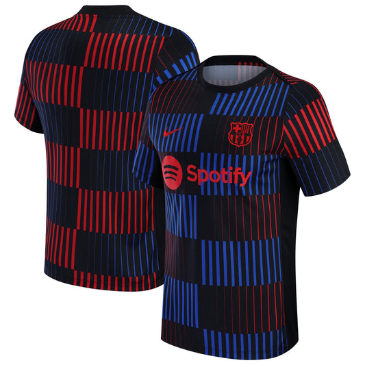 Barcelona Team 2024/25 Away Academy Pro Pre-Match Slim Fit Top - Black