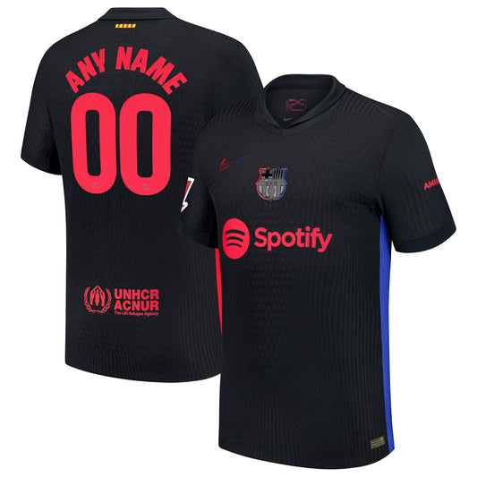 Barcelona Team 2024/25 Away Custom Jersey - Black