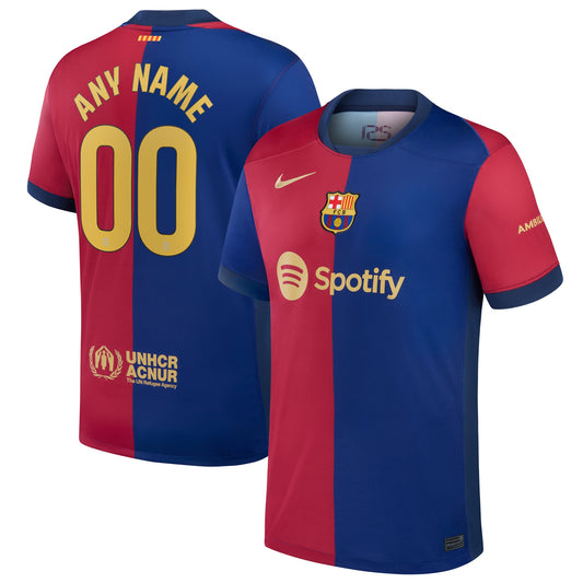Barcelona Team 2024/25 Home Customized Jersey - Royal