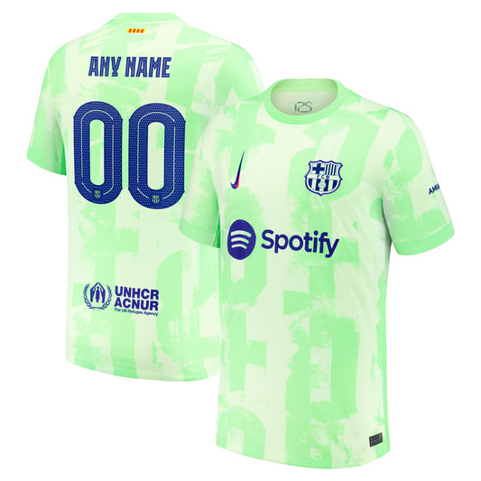 Barcelona Team 2024/25 Third Custom Jersey - Yellow