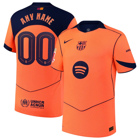 Barcelona Third Custom Jersey Orange 2025–26 Premium Fan Edition Soccer Jersey - Orange
