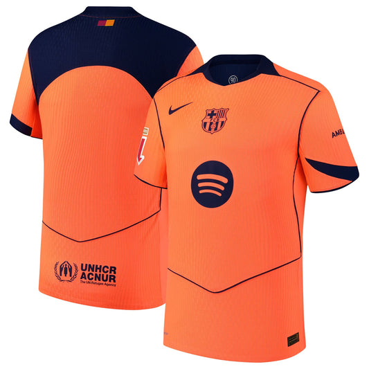 Barcelona Third Jersey 2025–26 Premium Fan Edition Soccer Jersey - Orange