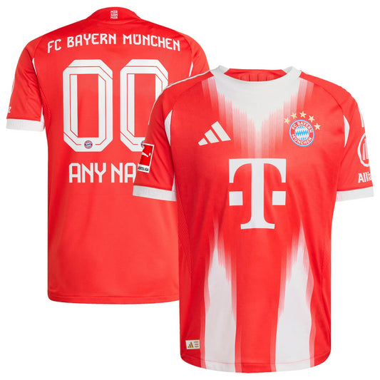 Bayern Munich Home Customized Jersey Red 2025–26 Premium Fan Edition Soccer Jersey - Red