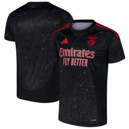 Benfica Team 2024/25 Away Custom Jersey - Black