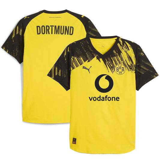 Borussia Dortmund Customized Jersey Yellow 2025–26 Premium Fan Edition Soccer Jersey - Yellow