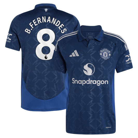 Bruno Fernandes Manchester United Team 2024/25 Away Player Jersey - Navy