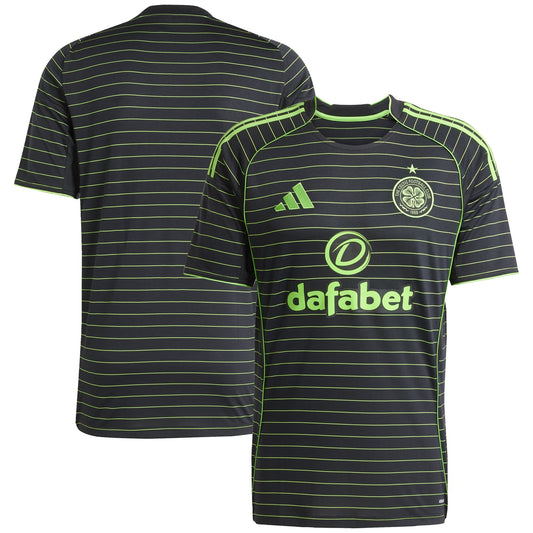 Celtic Away Custom Jersey Black 2025–26 Premium Fan Edition Soccer Jersey - Black