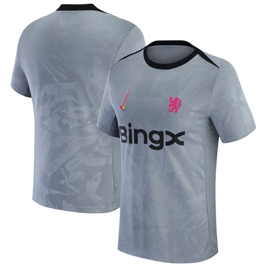Chelsea Team 2024/25 Third Academy Pro Pre-Match Top - Gray