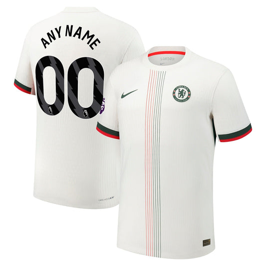 Chelsea Away Custom Jersey Cream 2025–26 Premium Fan Edition Soccer Jersey
