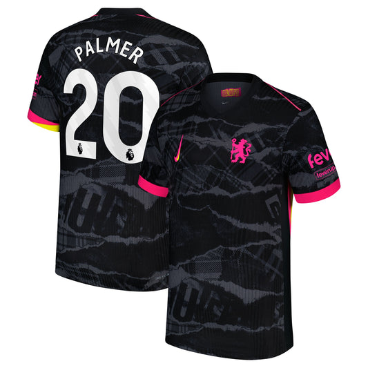 Chelsea Team Dri Fit Adv Third Match Shirt 2024-25 with Palmer 20 printing Jersey - Black