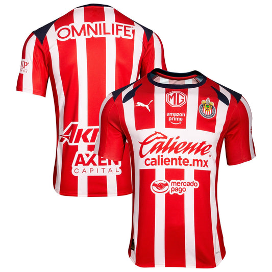 Chivas Home Jersey Red 2025–26 Premium Fan Edition Soccer Jersey - Red