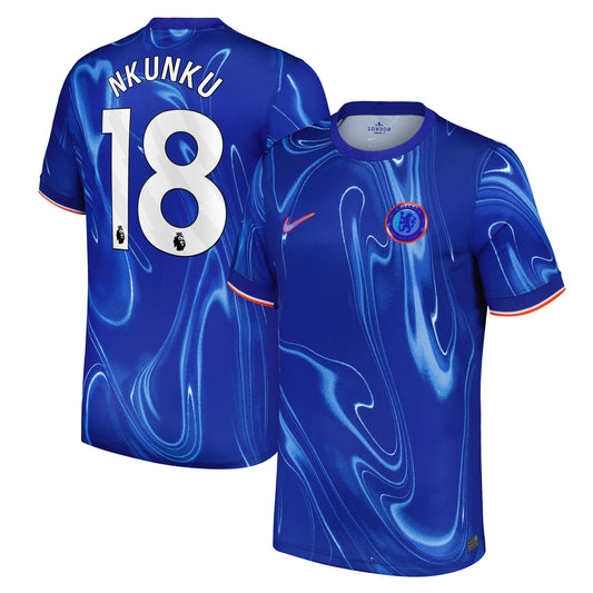 Christopher Nkunku Chelsea Team 2024/25 Home Player Jersey - Blue