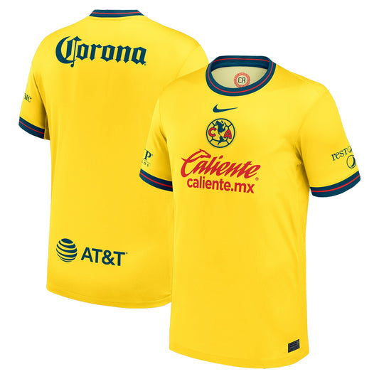Club America Team 2024/25 Shirt Home Custom Jersey - Yellow