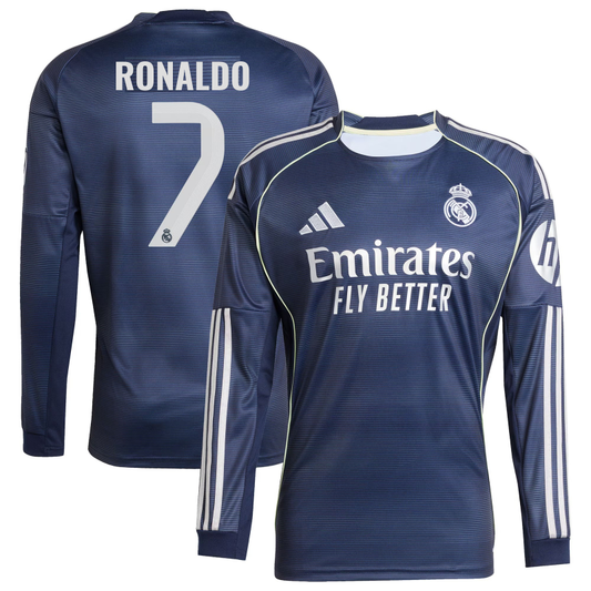 Cristiano Ronaldo 2025–26 Premium Fan Edition Soccer Jersey - Blue