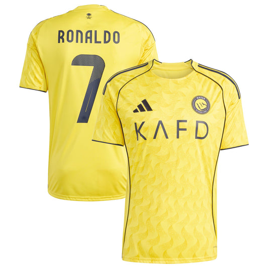 Cristiano Ronaldo 2025–26 Premium Fan Edition Soccer Jersey - Yellow