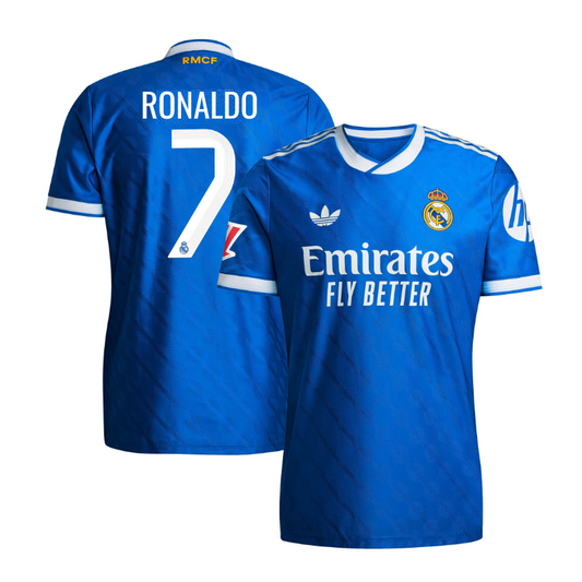 Cristiano Ronaldo 7 Real Madrid T-shirt - Blue