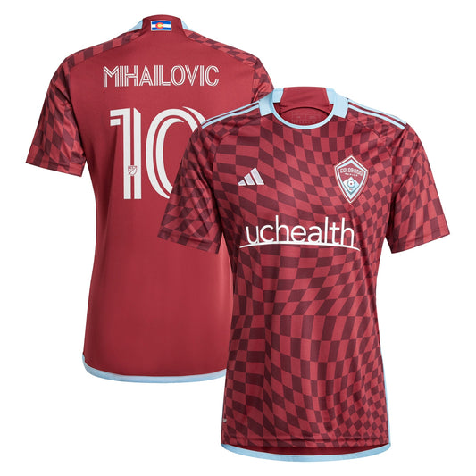 Djordje Mihailovic Colorado Rapids Team 2024 One Flag Kit Player Jersey - Burgundy