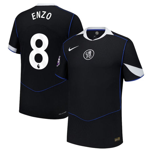 Enzo 2025–26 Premium Fan Edition Soccer Jersey - Black