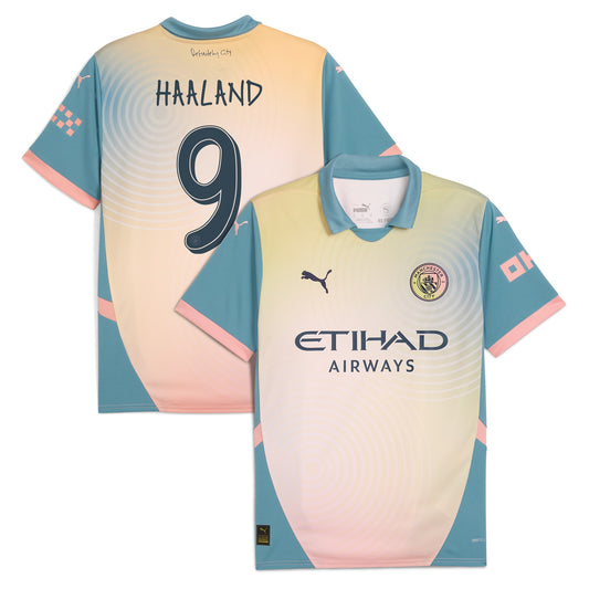 Erling Haaland Manchester City Team 2024/25 Fourth Player Jersey - Blue