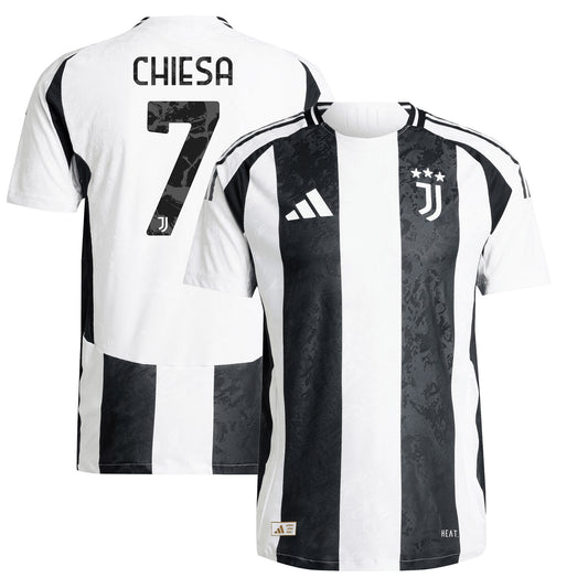 Federico Chiesa Juventus Team Shirt 2024/25 Home Player Jersey - White