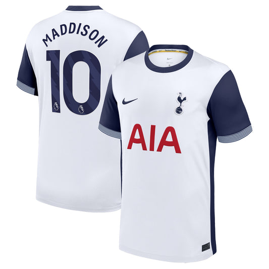 James Maddison Tottenham Hotspur Team 2024/25 Home Player Jersey - White