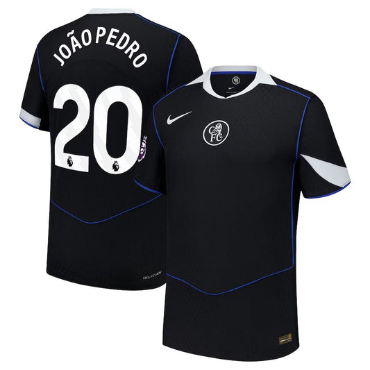 Pedro Chelsea Third Player Jersey Black 2025–26 Premium Fan Edition Soccer Jersey - Black