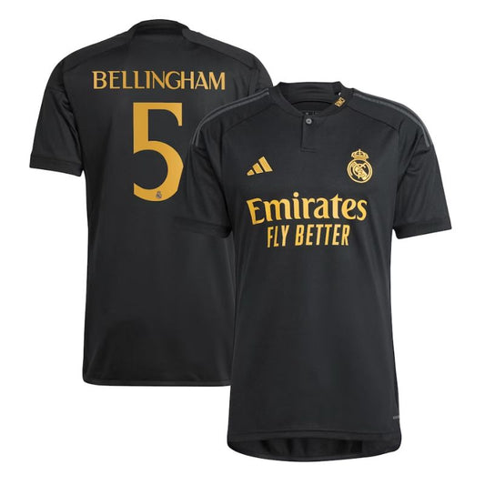 Jude Bellingham Real Madrid Team 2023/24 Third Player Jersey - Black