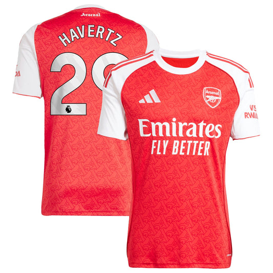 Kai Havertz Arsenal Home Player Jersey Red 2025–26 Premium Fan Edition Soccer Jersey - Red