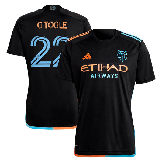 Kevin O'Toole New York City FC Team 2024 24/7 Kit Player Jersey – Black