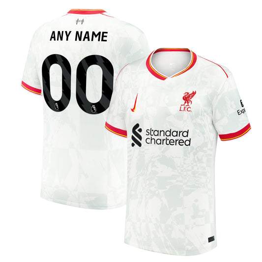 Liverpool Team 2024/25 Third Custom Jersey - White