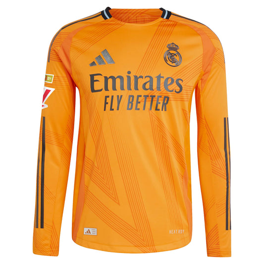 Luka Modric Real Madrid adidas 2024/25 Away Long Sleeve Player Jersey - Orange