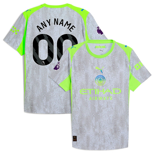 Manchester City Third Custom Jersey Green Neon Green 2025–26 Premium Fan Edition Soccer Jersey - Green