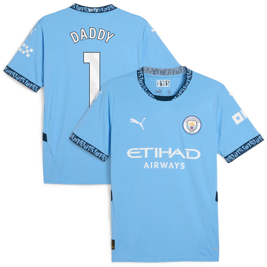 Manchester City Team Home Shirt 2024-25 - Daddy 1 Jersey - Blue