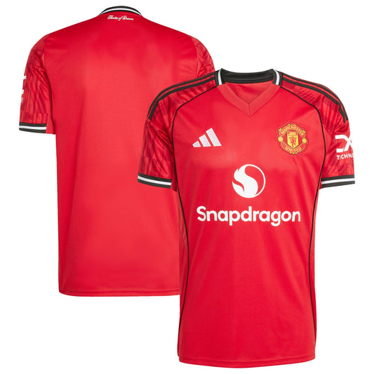 Manchester United Home Jersey Red 2025–26 Premium Fan Edition Soccer Jersey - Red