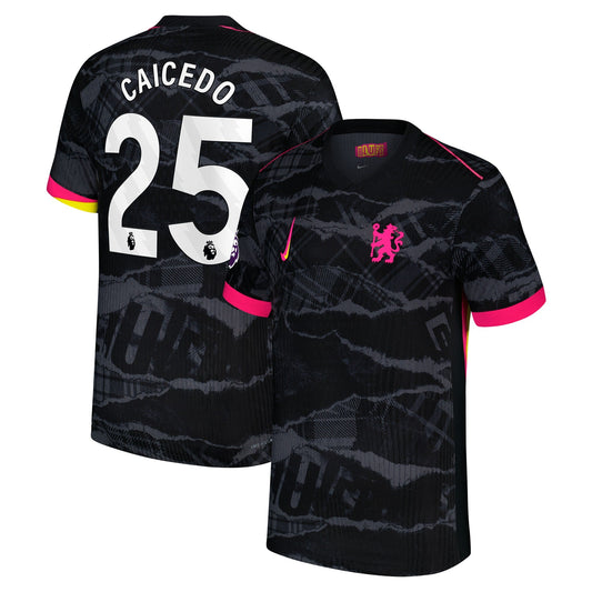 Moisés Caicedo Chelsea Team 2024/25 Third Player Jersey - Anthracite