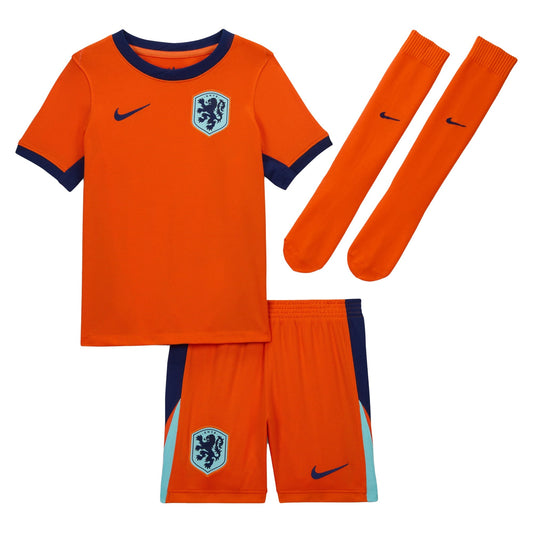 Netherlands National Team Team Preschool 2024 Home Stadium Kit Set - Orange