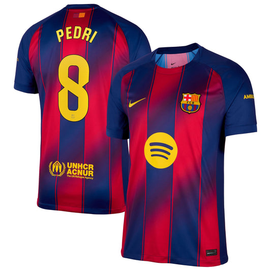 Team Pedri Barcelona 2025/26 Home Replica Jersey - Navy