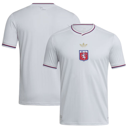Olympique Lyonnais Home Jersey White 2025–26 Premium Fan Edition Soccer Jersey - White