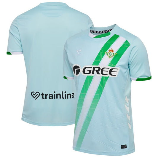 Real Betis Unisex Away Customized Jersey Light Blue 2025–26 Premium Fan Edition Soccer Jersey - Blue