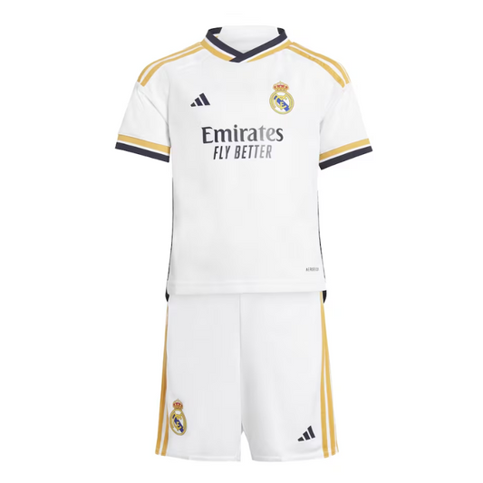 Real Madrid Home Kit Team 2023-24 - Little Kids Custom Jersey - White