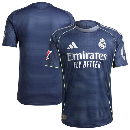 Real Madrid Away Jersey Blue 2025–26 Premium Fan Edition Soccer Jersey - Blue