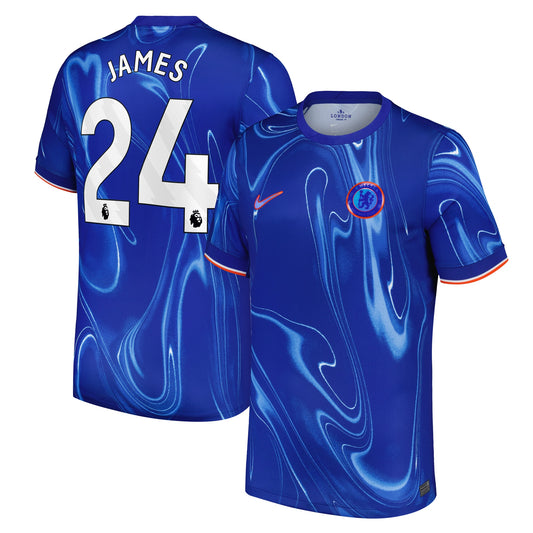 Reece James 24 Chelsea Team 2024/25 Home Player Jersey - Blue