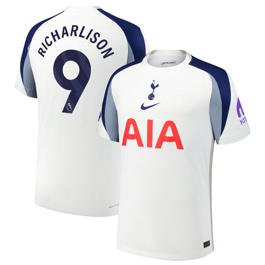 Richarlison Tottenham Hotspur Home Player Jersey White 2025–26 Premium Fan Edition Soccer Jersey - White