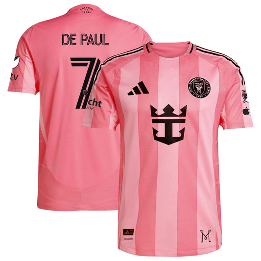 Rodrigo De Paul Inter Miami CF 2025–26 Premium Fan Edition Soccer Jersey - Pink