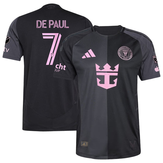 Rodrigo De Paul Inter Miami CF 2025–26 Premium Fan Edition Soccer Jersey - Black