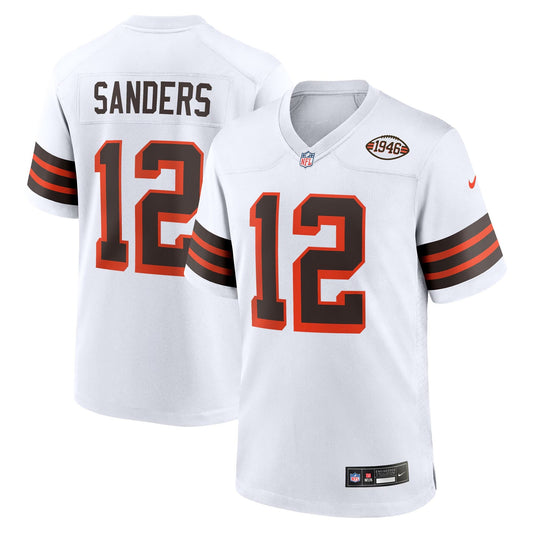 Shedeur Sanders Cleveland Browns Authentic 2025–26 Premium Fan Edition Soccer Jersey - White