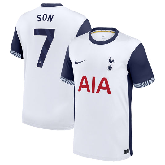 Son Heung-Min Tottenham Hotspur Team 2024/25 Home Player Jersey - White