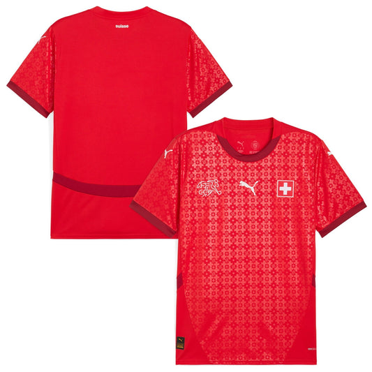 Switzerland National Team Custom Jersey Red 2025–26 Premium Fan Edition Soccer Jersey - Red