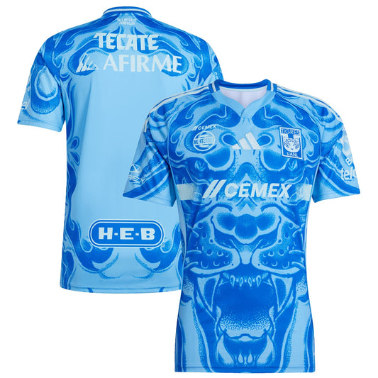 Tigres UANL Away Jersey Blue 2025–26 Premium Fan Edition Soccer Jersey - Blue