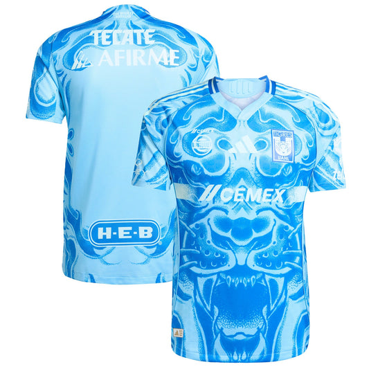 Tigres UANL Away Jersey Blue 2025–26 Premium Fan Edition Soccer Jersey - Blue